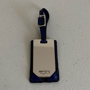 Tumi Luggage Tag cobalt blue Silver
